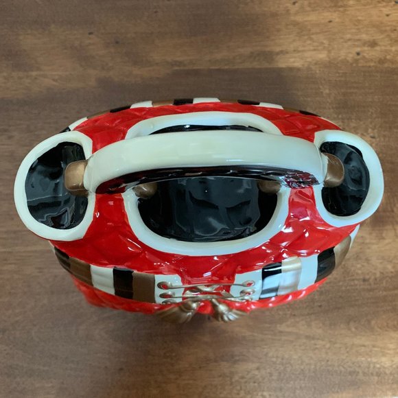 David's Cookies Collectible Red Cookie Jar Ceramic Purse - Picture 6 of 10